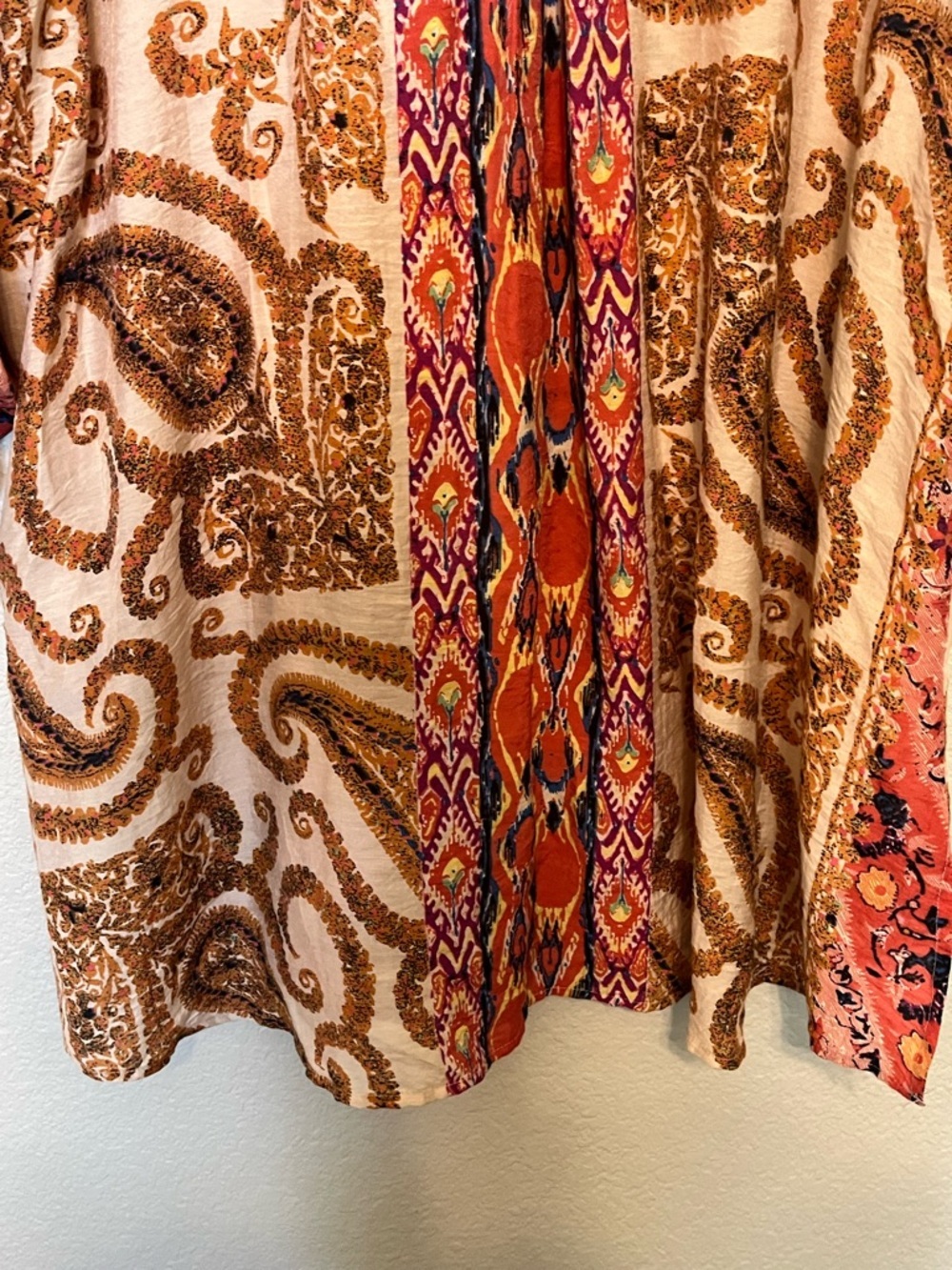 Soft Surroundings Bryn Boho Multicolor Button-Up Tunic Shirt Size 2X - Picture 13 of 16